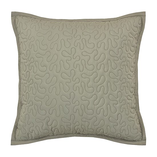 Royal Court Evergreen Square Quilted Square Throw Pillow