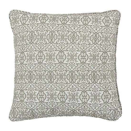 Royal Court Evergreen Square Throw Pillow