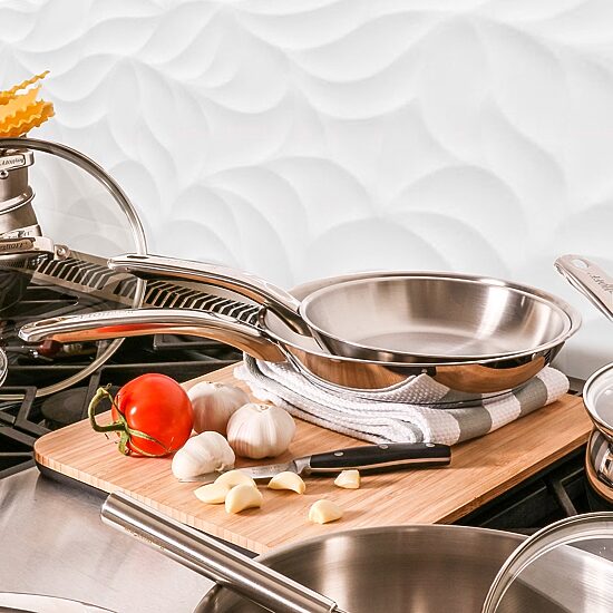BergHOFF Belly Shape 18/10 Stainless Steel 8" Frying Pan