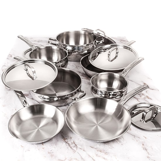 BergHOFF Belly Shape 18/10 Stainless Steel 12-pc. Cookware Set