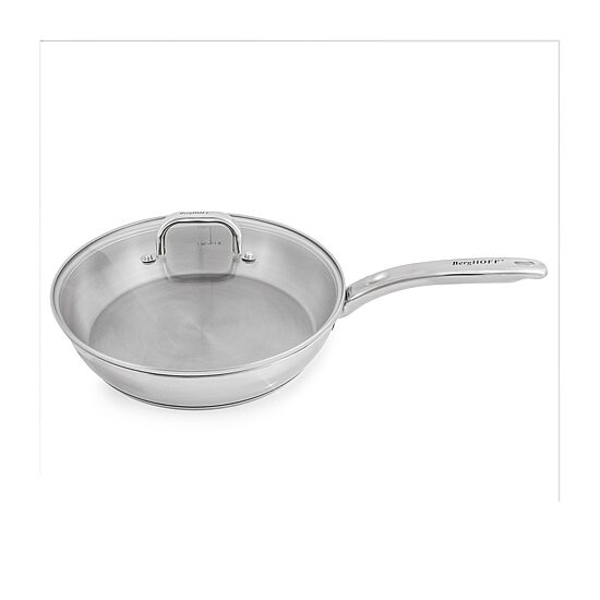 BergHOFF Belly Shape 18/10 Stainless Steel 2.5-qt. Skillet with Lid