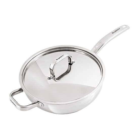 BergHOFF Belly Shape 18/10 Stainless Steel 9.5" Deep Skillet