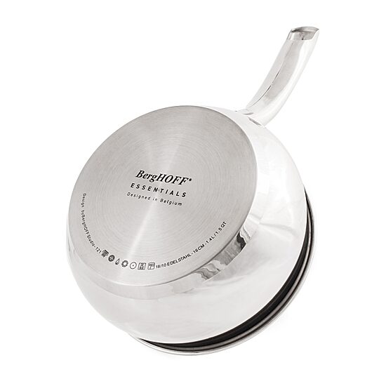 BergHOFF Belly Shape 18/10 Stainless Steel 1.5-qt. Sauce Pan
