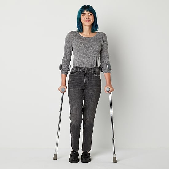 a.n.a Womens High Rise Adaptive Straight Jean