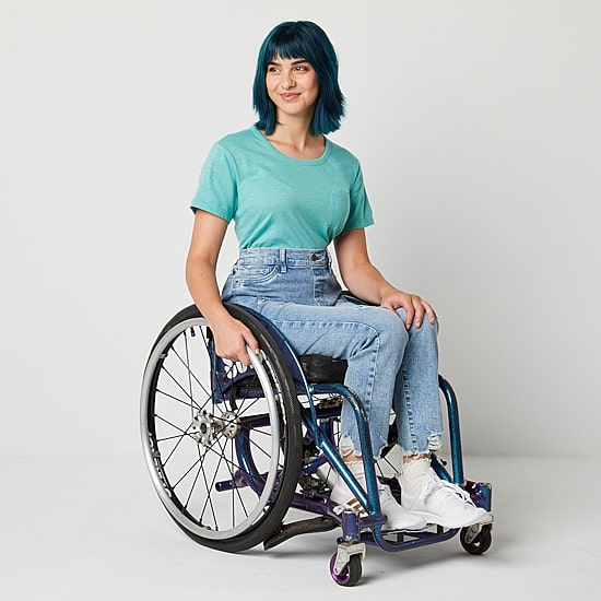 a.n.a Womens High Rise Adaptive Easy-on + Easy-off Hidden Access Opening Straight Leg Jean