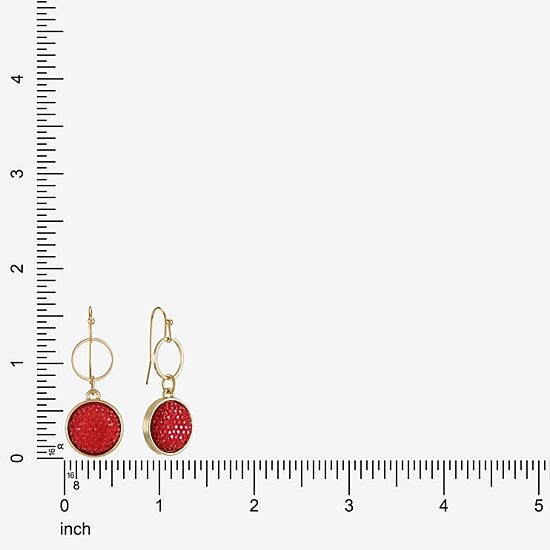 Mixit Gold Tone Womens Drop Earrings