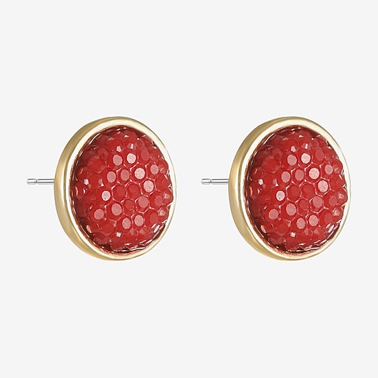 Mixit Gold Tone 12mm Stud Earrings
