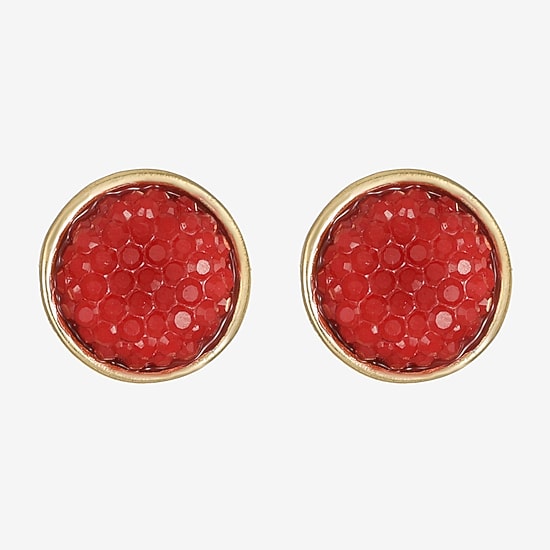 Mixit Gold Tone 12mm Stud Earrings