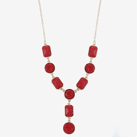 Mixit Gold Tone Womens 17 Inch Y Necklace