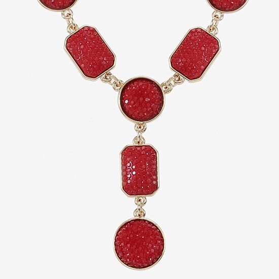Mixit Gold Tone Womens 17 Inch Y Necklace