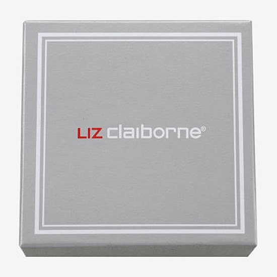 Liz Claiborne Slider Collar Necklace & Huggie Earring Womens Glass 2-pc. Jewelry Set