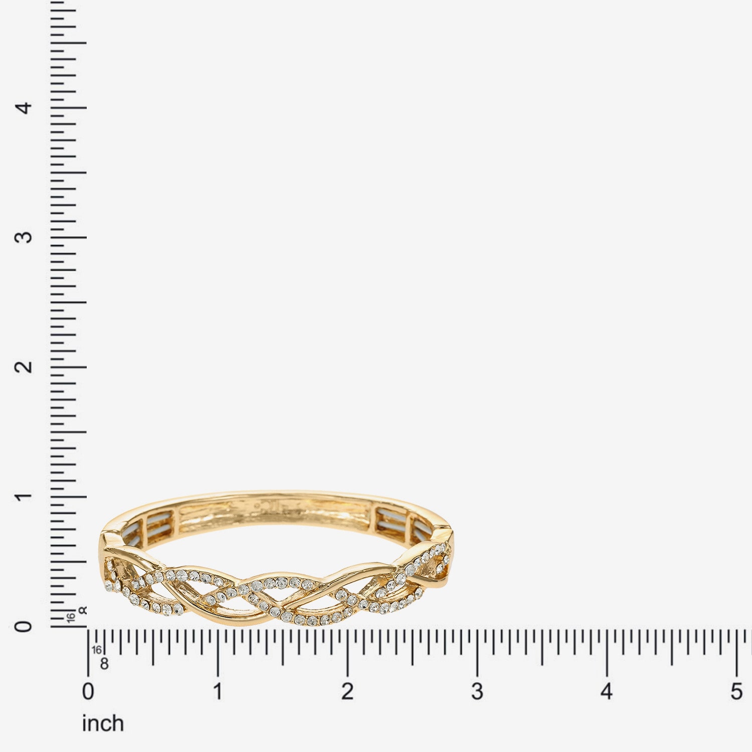 Liz Claiborne Interlaced Stretch Womens Glass Stretch Bracelet