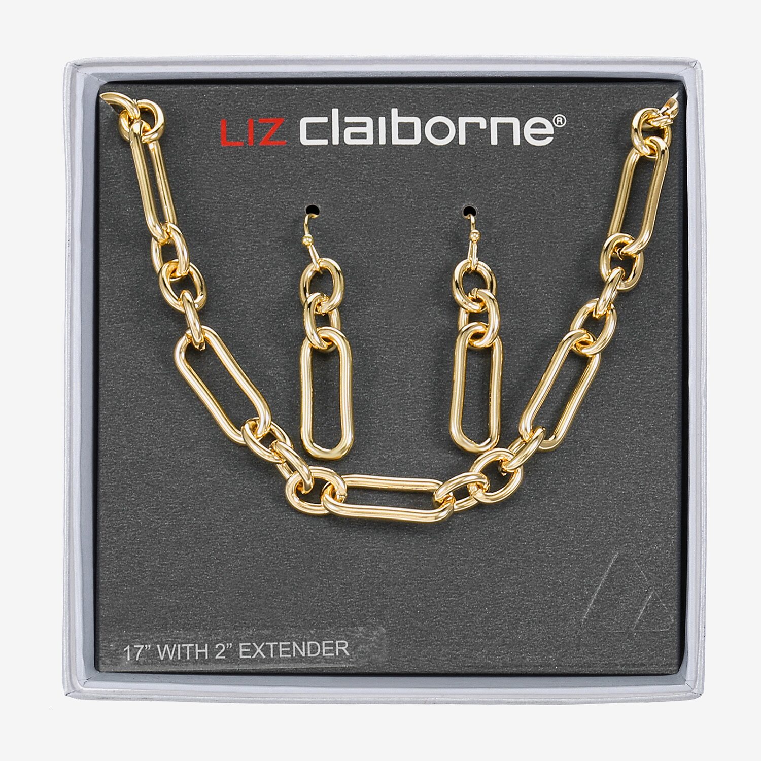 Liz Claiborne Collar Necklace & Drop Earring Womens 2-pc. Jewelry Set