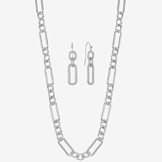 Liz Claiborne Collar Necklace & Drop Earring Womens 2-pc. Jewelry Set