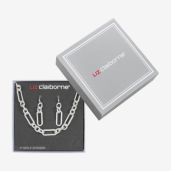 Liz Claiborne Collar Necklace & Drop Earring Womens 2-pc. Jewelry Set