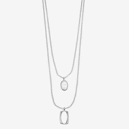 Liz Claiborne Layered Womens 18 Inch Strand Necklace