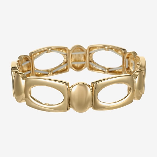 Liz Claiborne Womens Oval Rectangular Stretch Bracelet