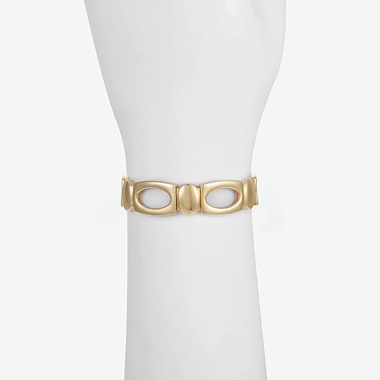 Liz Claiborne Womens Oval Rectangular Stretch Bracelet