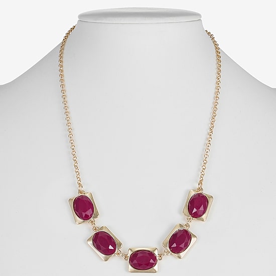 Liz Claiborne Frontal Womens 17 Inch Collar Necklace