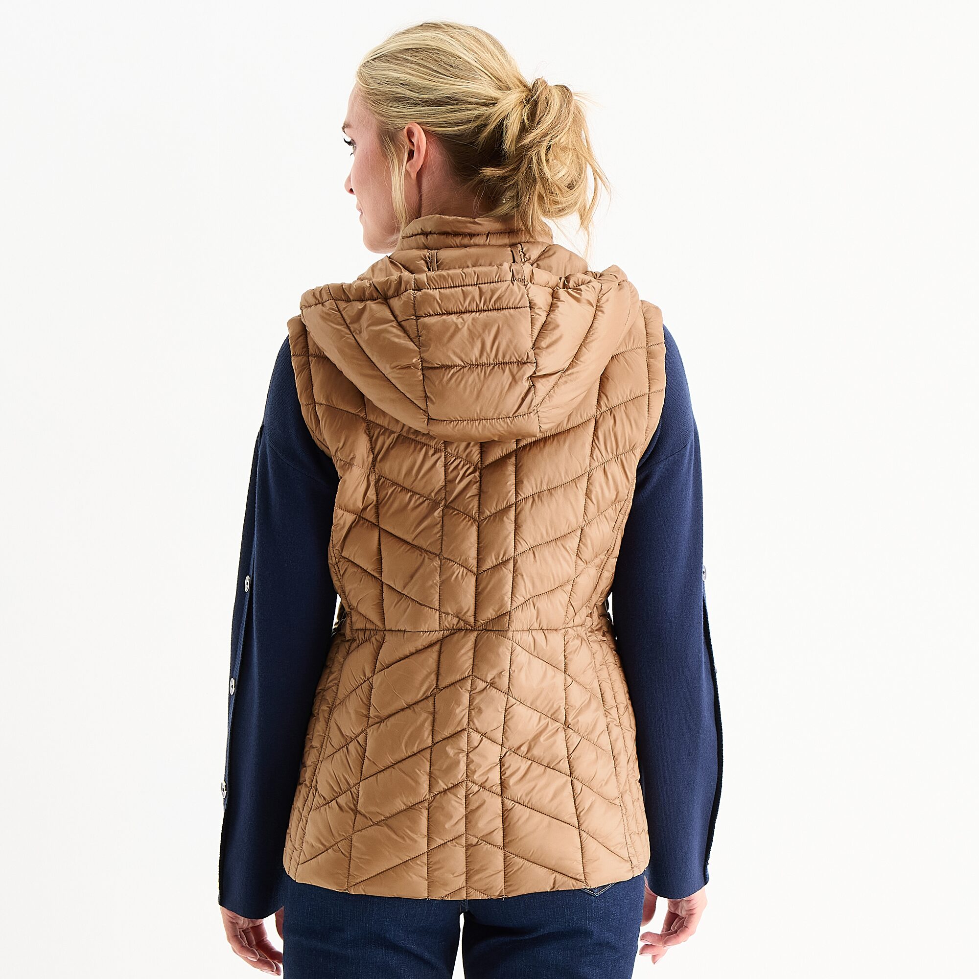 Liz Claiborne Womens Lightweight Puffer Vest