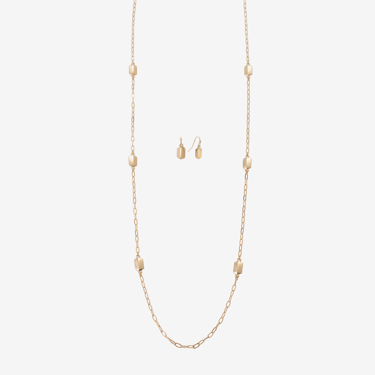 Liz Claiborne Station Necklace & Drop Earring Womens 2-pc. Jewelry Set