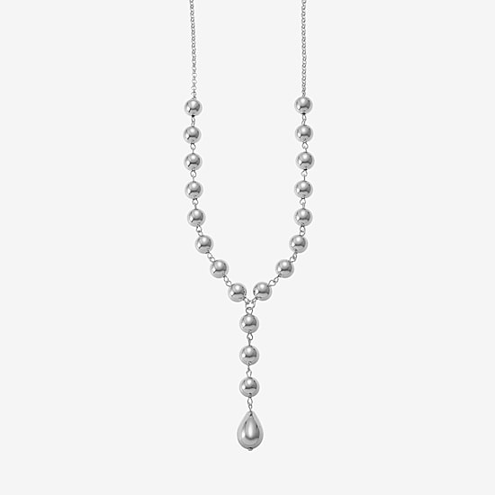 Liz Claiborne Beaded Womens 17 Inch Y Necklace