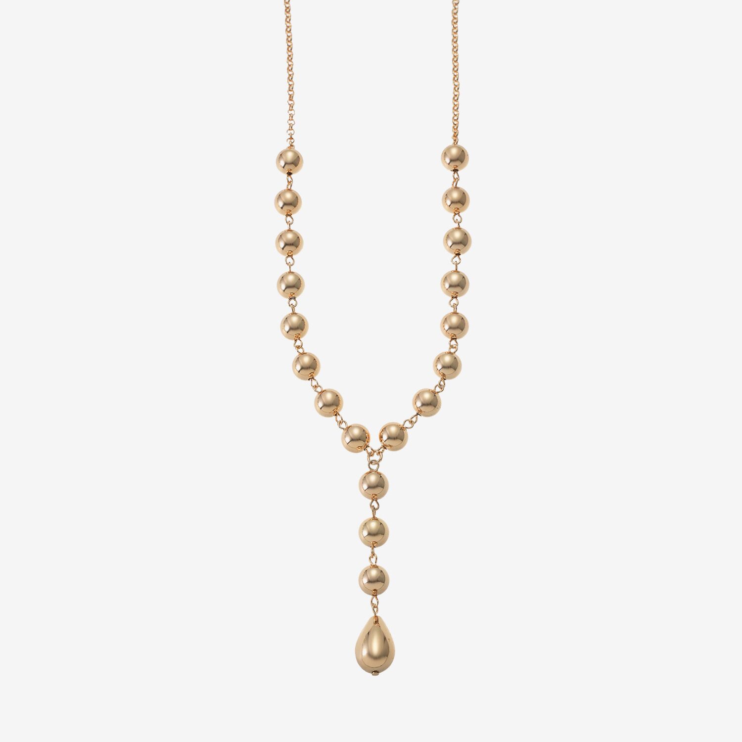 Liz Claiborne Beaded Womens 17 Inch Y Necklace