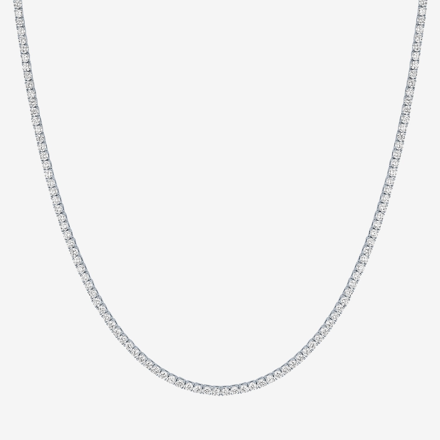 Diamond Addiction (G-H / Si2-I1) Womens 5 CT.T.W. White Diamond Sterling Silver 17 Inch Tennis Necklace in Sterling Silver