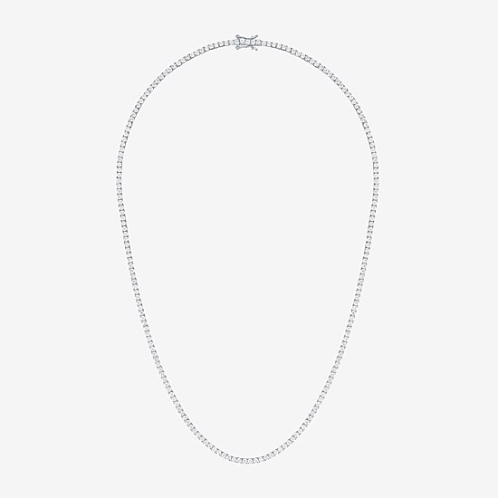 Diamond Addiction (G-H / Si2-I1) Womens 5 CT.T.W. White Diamond Sterling Silver 17 Inch Tennis Necklace in Sterling Silver