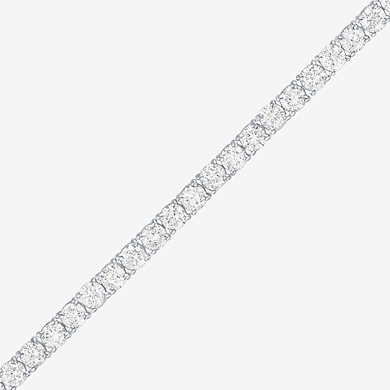 Diamond Addiction G-H, Si2-I1 Womens 5 CT. T.W. Lab Grown White Diamond Sterling Silver Round 7.25 Inch Tennis Bracelet