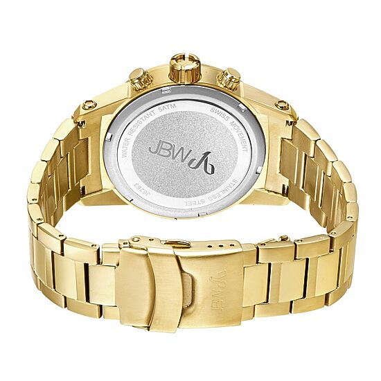 JBW Strider Mens Diamond-Accent Gold-Tone Stainless Steel Watch J6263E