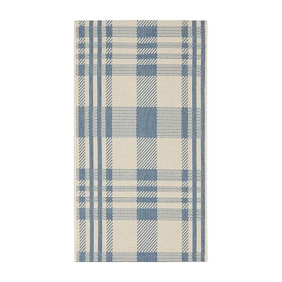 Safavieh Courtyard Collection Cori Plaid Indoor/Outdoor Area Rug