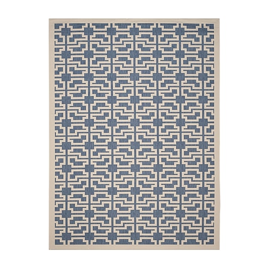 Safavieh Courtyard Collection Eddie Geometric Indoor/Outdoor Area Rug