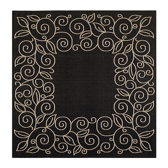 Safavieh Courtyard Collection Kiaran Floral Indoor/Outdoor Square Area Rug