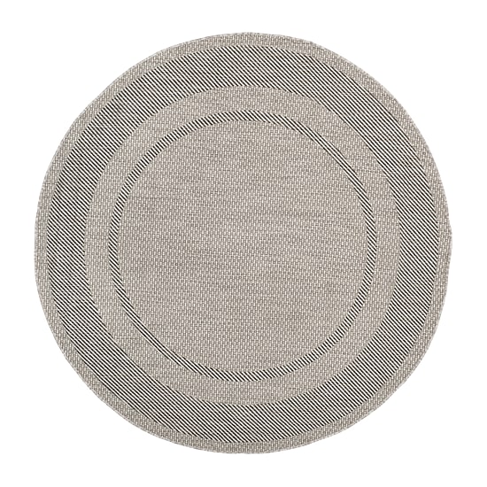 Safavieh Courtyard Collection Lorna Stripe Indoor/Outdoor Round Area Rug