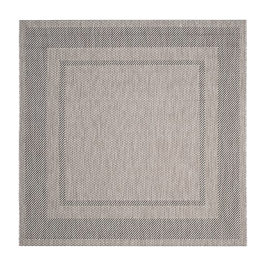 Safavieh Courtyard Collection Lorna Stripe Indoor/Outdoor Square Area Rug