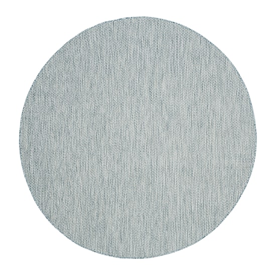 Safavieh Courtyard Collection Flora Geometric Indoor/Outdoor Round Area Rug