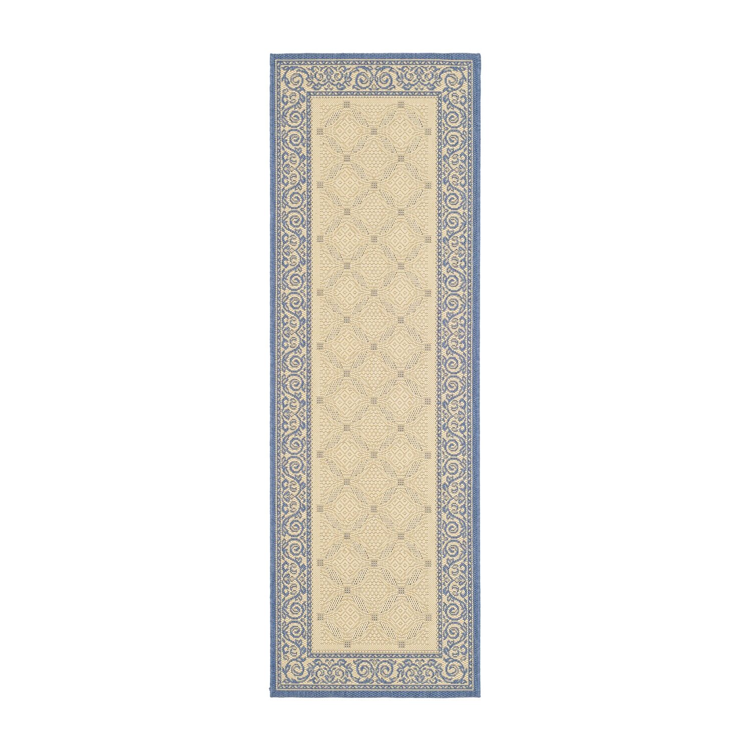 Safavieh Courtyard Collection Frona Oriental Indoor/Outdoor Runner Rug