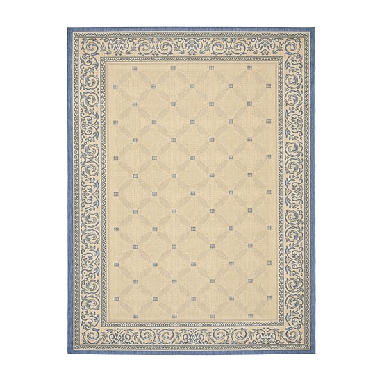 Safavieh Courtyard Collection Frona Oriental Indoor/Outdoor Square Area Rug