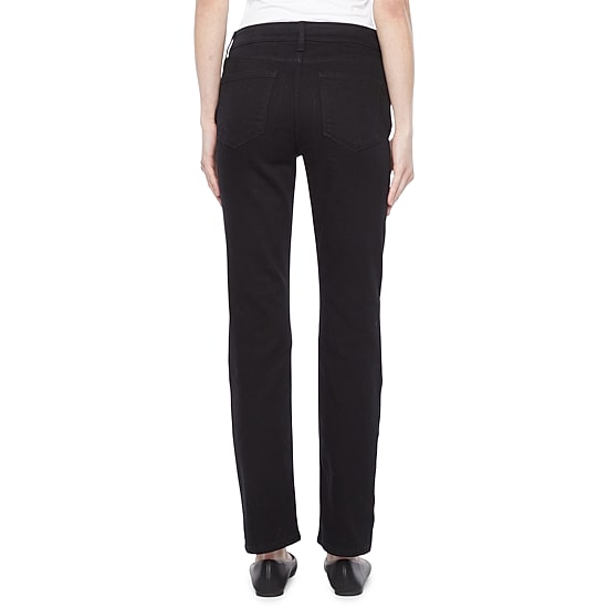 St. John's Bay Womens Mid Rise Adaptive Easy-on + Easy-off Straight Leg Jean