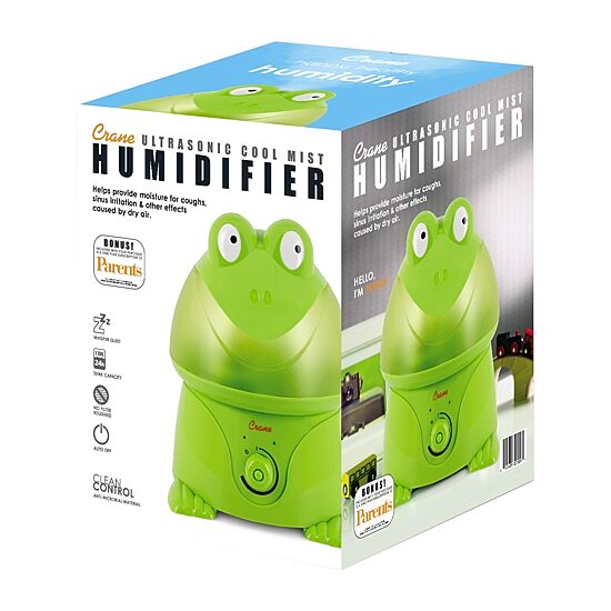 Crane  1 Gallon Ultrasonic Cool Mist Humidifier - Frog