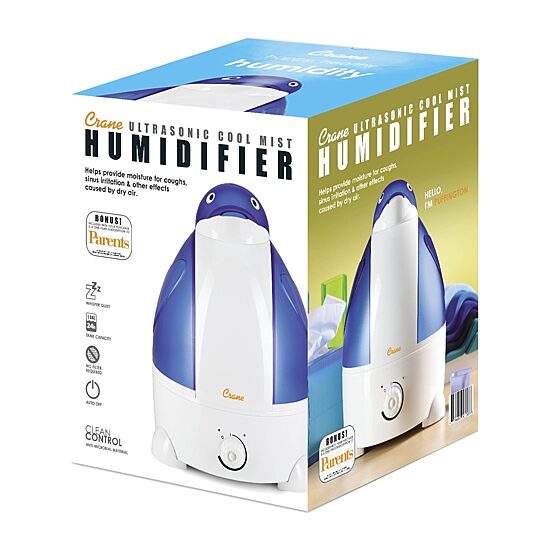 Crane  1 Gallon Ultrasonic Cool Mist Humidifier - Penguin