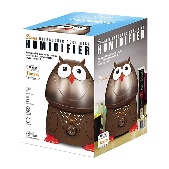 Crane  1 Gallon Ultrasonic Cool Mist Humidifier - Owl