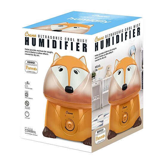 Crane 1 Gallon Ultrasonic Cool Mist Humidifier - Fox