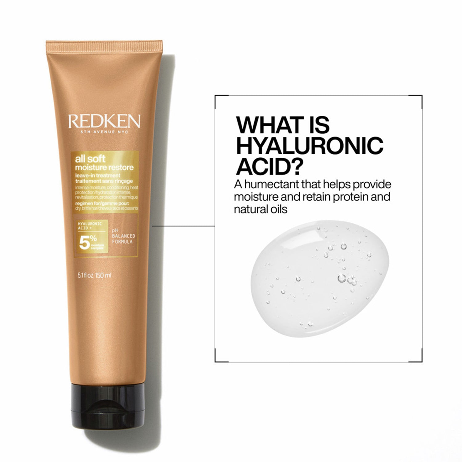 Redken Moisture Restore Leave In Hair Treatment 5.1 oz.