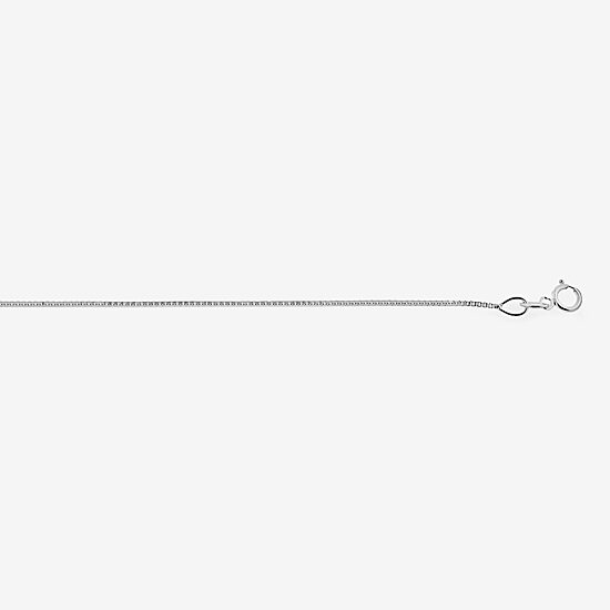 14K White Gold .75mm 16-24" Box Chain