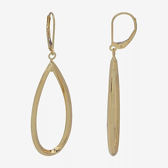 Made in Italy Womens 14K Gold Drop Earrings