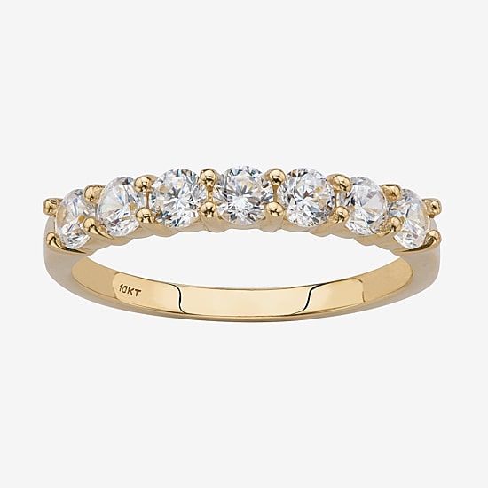 DiamonArt® 2MM 3/4 CT. T.W. White Cubic Zirconia 10K Gold Band