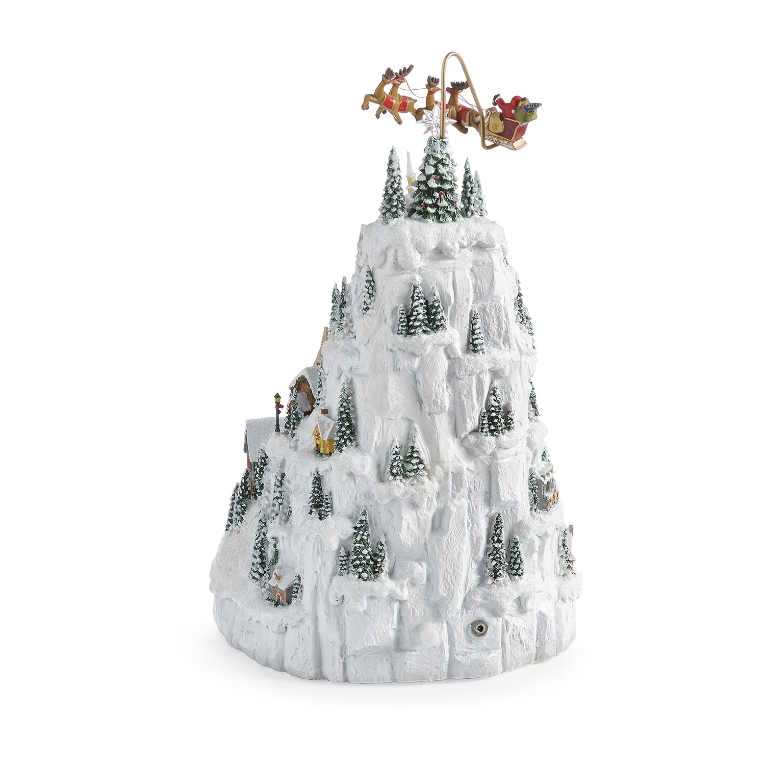 Roman 14.5" Led Village Plays Music Christmas Tabletop Decor