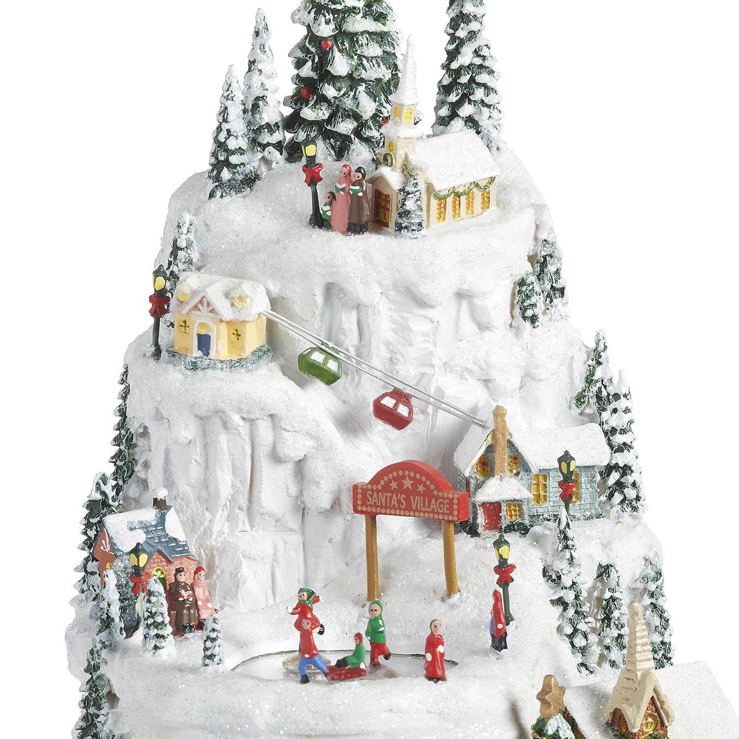 Roman 14.5" Led Village Plays Music Christmas Tabletop Decor
